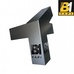 Pergola Kamelya 4 Kollu Açılı Kenar Bağlantı Aparatı Sol